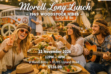 Load image into Gallery viewer, Morell Bistro Annual Long Lunch celebrates 1969