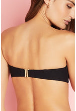 Load image into Gallery viewer, Miami Strapless Bikini Top &amp; Bikini Tied at the Waist in Black
