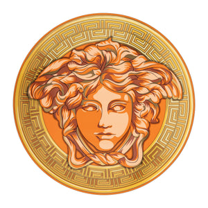 Versace Medusa Amplified Service Plate 33cm Orange