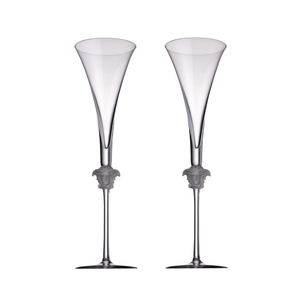 Rosenthal Versace Medusa Lumiere Champagne Pair