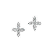 Load image into Gallery viewer, TORY &amp; KO Diamond “Moonbeam” Flower Earrings
