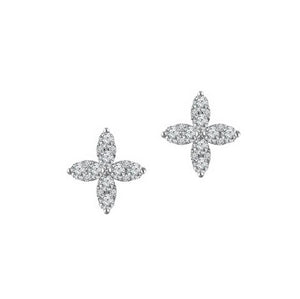 TORY & KO Diamond “Moonbeam” Flower Earrings