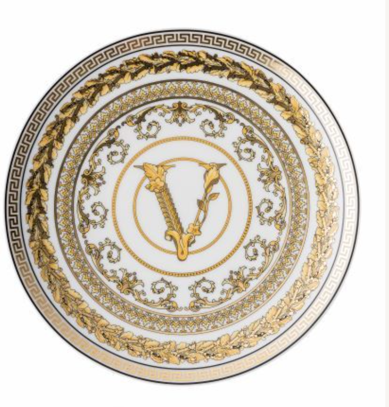 Versace Virtus White Plate 17cm